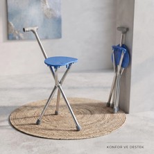 Btl Otomotiv Katlanabilir Baston Sandalye - Oturaklı - 88 cm