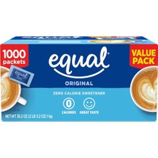 Equal Original Zero Calorie Sweetener Tatlandırıcı Toz 1 kg 1000 Paket