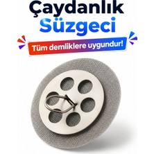 Cina Max Paslanmaz Çelik Çaydanlık Süzgeci Sök Tak Tüm Demliklerle Uyumlu Çay Filtresi