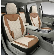 Minderland Buğlem Serisi Mercedes-Benz cl 2006-2014 ile Uyumlu Koltuk Kılıfı, Kahverengi