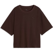 Puma Puma Class Relaxed Tee Kadın Kahverengi T-Shirt & Polo