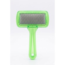 Pratik Saplı Kedi ve Köpek Tüy Bakım Tarağı - Yeşil