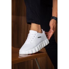 Zerenyus ZRC2631 - Premium Walk Özel Masaj Taban Erkek Sneaker Beyaz