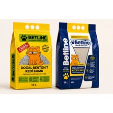 BETLINE Aktif Karbonlu Doğal Bentonit Kedi Kumu 10 LT