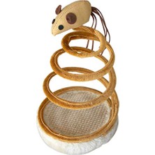 Odea Eastland 554032 Yaylı Peluş Fare Şekilli Kedi Oyuncağı, 14X24