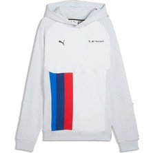 Puma Erkek Gri Puma Bmw Mms Ls Pumatech-X Hoodie Gri Erkek Sweatshirt