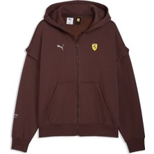 Puma Erkek Kahverengi Puma Ferrari Premium O Hd Swt Jkt Kahverengi Erkek Sweatshirt