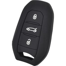 Odea Peugeot 208, 308, 508, 2008, 3008, 5008 ve Rifter Modelleri Için Beyaz-Altın Nano Anahtar Kılıfı