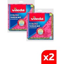 Odea Vileda 2 Paket 4'lü Colors Renkli Mutfak Bezi