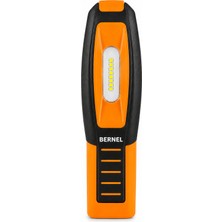Bernel Şarjlı LED Fener LED Lamba Mıknatıslı Askı Aparatlı 600 Lümen Turuncu Renk