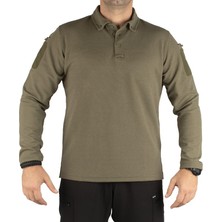 Yds Shop Yds Performance Polo T-Shırt Uzun Kollu -Haki