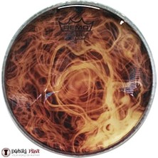 Odea DA-4390-SD-SC016 Darbuka Derisi Dx Serisi Skyndeep Cleartone 9inc 38INC Collar Crimped Hoop Yellow Mist Desenli