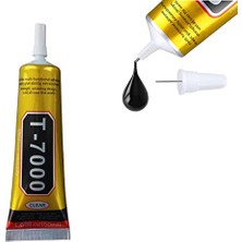 Odea T-7000 50 ml Süper, Cam, Kumaş, El Sanatı, Yapıştırıcı, Yapboz, Tutkal Onarıma Uygun Çok Amaçlı Yüksek Performanslı Endüstriyel Tutkal Yarı Sıvı Siyah Yapışkan (50 Ml, 1 Paket)