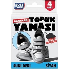 Odea Siyah Suni Deri Topuk Yaması Ayakkabı Içi