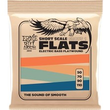 Odea Ernie Ball Short Scale Flatwound Group 1 Elektrikli Bas Teli, Kalınlık 50-110
