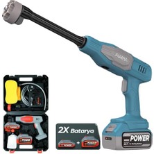 Odea Npo Auhma ACR07M Reel 203PSI Çift Akülü Yeni Nesil Motor 12 Parça Profesyonel Oto Yıkama Tabancası