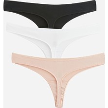 Lc Waikiki Yeni Sezon Düz Tanga Külot 3'lü