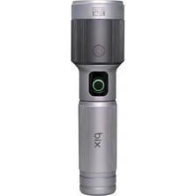 Odea Bix Flashlight BX5141FL 30W Led, Max. 1450 Lümen Parlaklık ve 690 Metreye Kadar Menzilli 2200MAH Şarj Edilebilir LED Bildirimli Kompakt El Feneri          [enerji Sınıfı A]