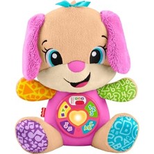 Odea Fisher-Price Bebekler Için Eğitici Oyuncak, Eğlen ve Öğren Yaşa Göre Gelişim Köpekçiğin Kız Kardeşi Pembe, 6 Ay ve Üzeri Bebekler Için Müzikli Pelüş Oyuncak, JFD34