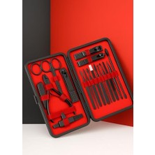 Odea Buffer 24 Parça Deri Çantalı Seyahat Tipi Manikür Pedikür Seti, PRA-12708192-4045