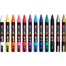 Odea Uni Posca Markör Kalem 5m Set 1.8-2.5 mm Keçe Uçlu (12'li Set)