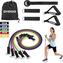 Odea Avessa 5 Li Direnç Lastiği Seti 11 Parça ACS-500, AVS-ECS-500-EGZERSIZ-LASTIGI