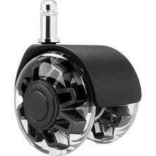 Odea Premium Sessiz Ofis Koltuğu Tekerleği,5 ADET,11MM Standart Ölçü, 50MM Çap,siyah, Sessiz Hareket