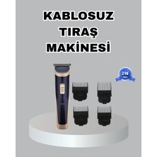 Çelik Bıçaklı Unisex Şarjlı Tıraş Makinesi – Sessiz Motor, Kablosuz ve Ayarlanabilir - Lisinya