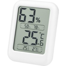 Odea Orret Home Mini Masa Üstü Dijital Termometre ve Nem Ölçer – Kompakt Isı ve Nem Ölçer, Ev, Ofis ve Çocuk Odası Için Mıknatıslı Yapışabilir Mini Termometre Higrometre