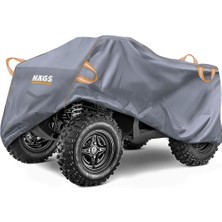 Odea Haegs Atv Brandası, Atv Koruma Kılıfı, Örtüsü Su Geçirmez Dış Mekan Ağır Hizmet Tipi, 4 Mevsim (XL-210-120-115CM) - Gri
