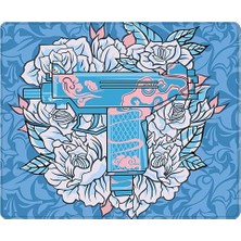 Odea Porge Lingyun Series Esport Mouse Pad 48X40, 50X50 Mouse Pad (Speed (Premium Smooth), Blue Uzi, 480X400X4 Mm)