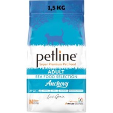 Odea Anchovy Kuru Kedi Sı, Hamsili Balıklı, Düşük Tahıllı, Yetişkin, Tüm Irk ve Boylar Için, 1.5kg