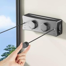 Odea 40KG Taşıma Kapasiteli Çelik Çamaşır Asma Ipi Makinası Çamaşır Kurutma Ipi Çamaşır Askılığı