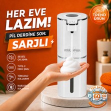 Rulopak 403836 Sensörlü Tezgahüstü Köpük Sabun Dispenseri Beyaz