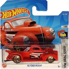 Odea Hot Wheels - ´40 Ford Pickup - Hw Drag Strip 1/10 - HCX61 - Short Card - Edelbrock - Kırmızı - Mattel 2022