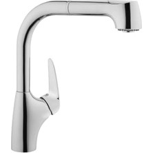 Odea Artema Armix V3 A42151 Pull-Out Eviye Bataryası, El Duşlu, Krom