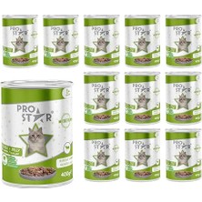 Odea Yetişkin Kedi Kuzulu ve Jöleli Konserve  400 gr x 12 Adet