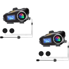 Odea 2 Adet Q58 Max 500M Telsiz Mesafeli Motosiklet Kaskı Interkom Çift Sürücü Iletişimi Mp3 Fm Radyo