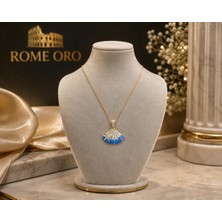 Rome Oro Yıldızlı Deniz Kabuğu Altın Kolye