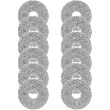 Odea Dreame X50 / X40 / L20 Ultra Complete, L50 / L40 / X30 / L10 / L10S Pro Ultra, Xiaomi X20 Pro/max Robot Süpürge Için 12 Adet Silme Bezi, Tekrar Kullanılabilir ve Yıkanabilir Mikrofiber Silme Pedi