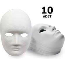 Odea 10 Adet, Karton Maske, Boyanabilir Eğitici Maske Boyama, Etkinlik ve Hobi Maskesi