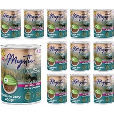 Odea Mystic Yavru Köpek Biftekli ve Jöleli Konserve  400 gr x 12 Adet