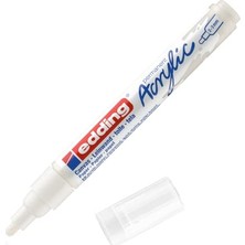 Odea Edding 5100 Akrilik Markör Orta - Beyaz - 1 Su Geçirmez Akrilik Markör - Yuvarlak Uçlu 2-3 mm