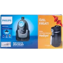 Odea Philips BXA0058/00 XB2142/10 Toz Torbasız Süpürge + HDA150/161 Türk Ka