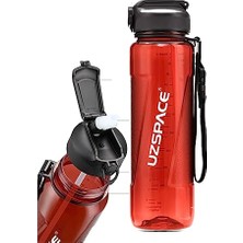 Odea Fiftyfifty Pipetli 1000ML - Boy- Tritan Su Matarası Kırmızı