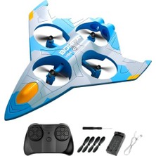 Odea Uzaktan Kumandalı Jet Uçağı Drone Işıklı Şarjlı Takla Atabilen 360° Dönüş Yapabilen Otomatik Iniş Kalkış Hobi Drone 8-10 Dakika Kullanım Süresi Ev Drone