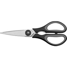 Odea Wmf Touch 21 cm Mutfak Makası, Tırtıklı Ağız, Cromargan® Yüksek Kaliteli Paslanmaz Çelik, Yumuşak Tutma Sapı, Siyah