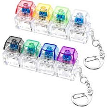 Odea 2 Adet Klavye Fidget Oyuncak, Klavye Fidget Anahtarlık 4'ü 1 Arada Klavye Dekompresyon Düğmesi Parmak Tıkırtı Oyuncaklar, Anahtarlık Düğmesi Stres Giderici Fidget Hediyeler Stres Rahatlama Stres