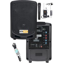 Odea Hepa Merz HS-300EX Taşınabilir Şarjlı Ses Sistemi Çift Mikrofonlu Bluetooth USB 6.5 Inç 300W
