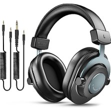 Odea Fıfıne Podcast Izleme Için Kayıt Üzerinden Kulak Kablolu Kulaklıklar Için Stüdyo Monitör Kulaklıklar, Çıkarılabilir Kablolarla Rahat Ekipman Akışı 3,5 mm Veya 6,35 mm Jak, Siyah, Pc/mikser-H8